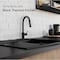 Everflow Kitchen faucet w/ pull down Sprayer, 1 handle, 1 or 3 hole Stainless Matte Black BAC-K50MB - alternate 8